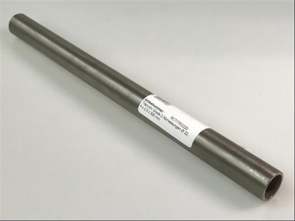 Titanrohr Grade 2, Abmessungen Ø 22,4 x 2,5 x 145 mm - RCTITRG2145