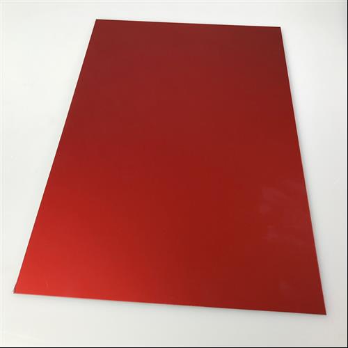tôle alu rouge matt anodisé 1 mm 200 x 300 mm - RCALBERM1